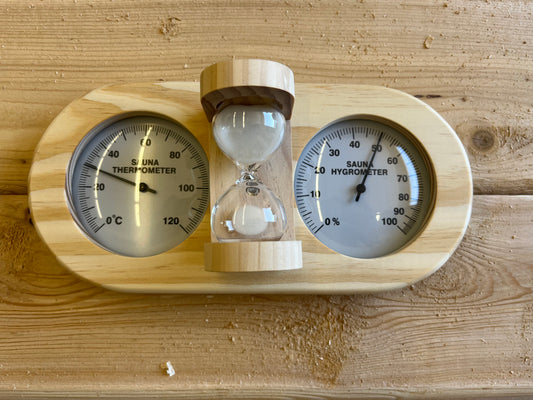 Sand timer with Hydrometer/Thermometer