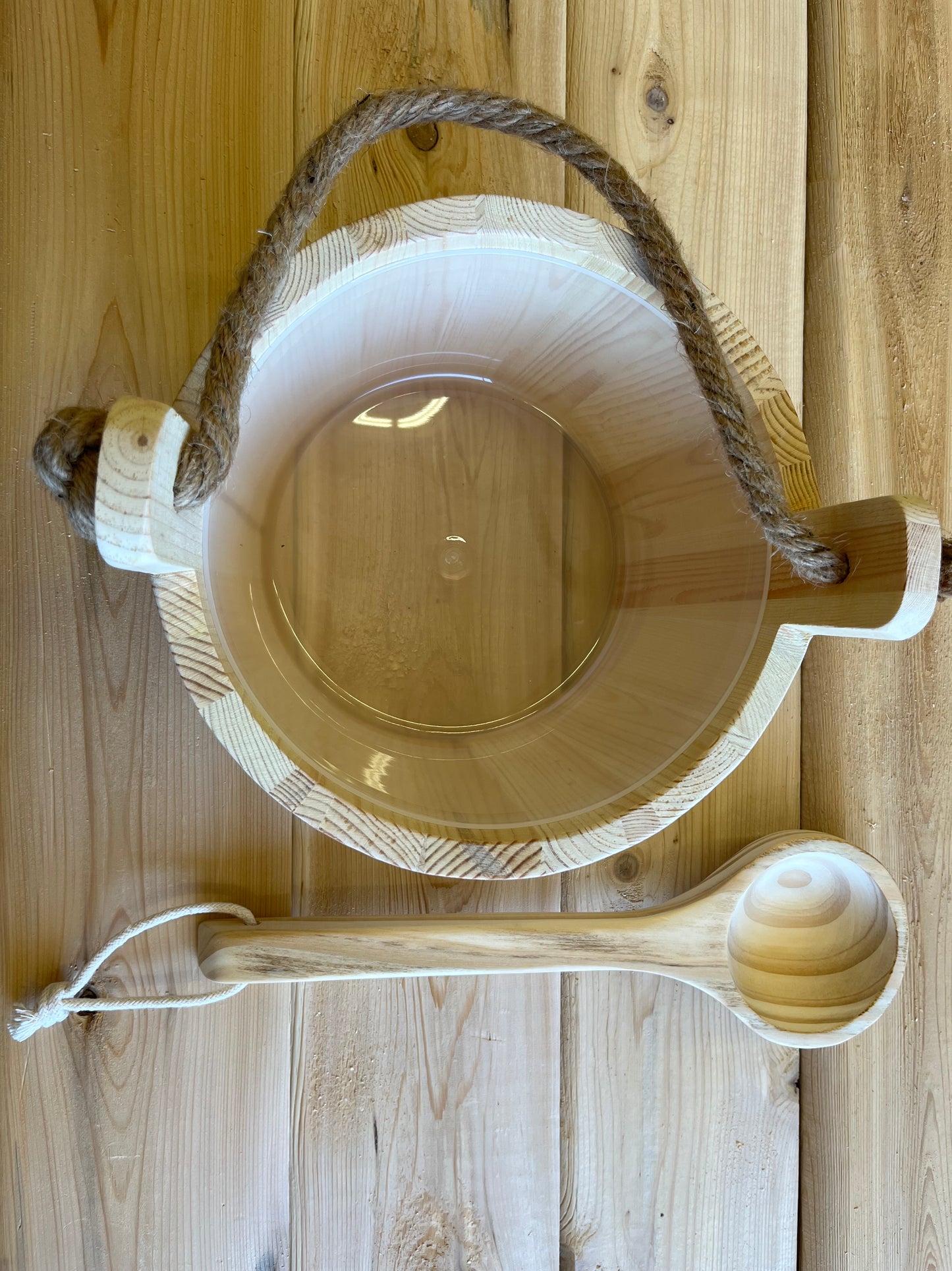 Bucket and Ladle - Wood