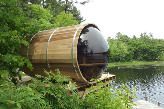 Panoramic Barrel Sauna Window